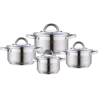 Bohmann Set Gatit 8 Piese Inox, 2,1L,2.9L,3.9,6.5L, BH 0716