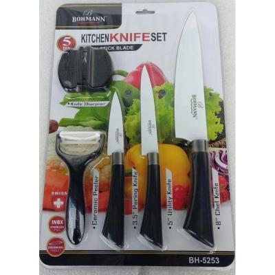 Bohmann Set 5 piese 3 Cutite+Ascutitor+Curatator BH 5253