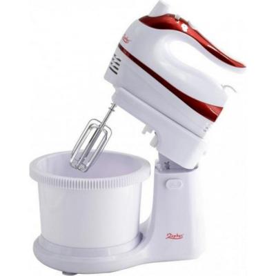 Zephyr Mixer Cu Bol 2in1, 500W, 5 viteze + Turbo, Alb Rosu Z1115A