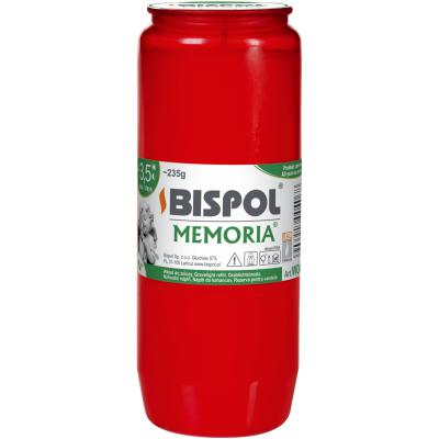 Bispol Candela cu Ulei Wo4 Rosu Timp de ardere 84h