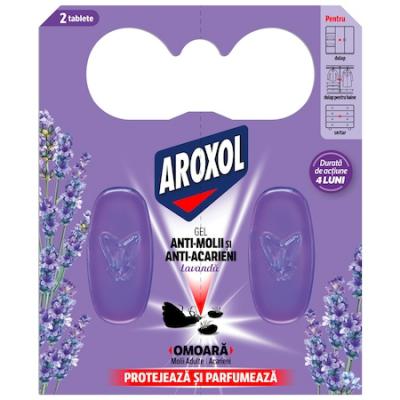 Aroxol Gel Antimolii&amp;Acarieni Lavanda 2Buc/Set
