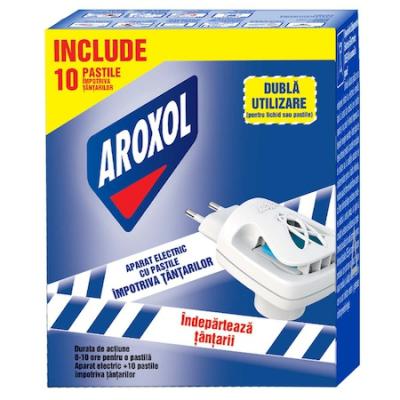 Aroxol Aparat Electric Tantari+10 Pastile Dubla Utilizare