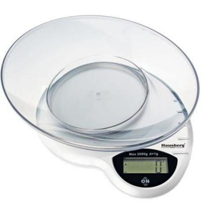 Hausberg Cantar Bucatarie, 3kg, Alb HB6015