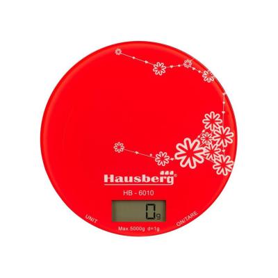Hausberg Cantar Bucatarie, 5kg, Rosu HB-6010