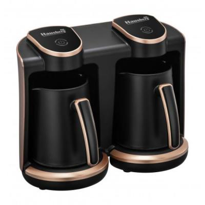Hausberg Aparat Cafea Turceasca 400W+400W Capacitate 250ml+250ml Auriu HB-3820
