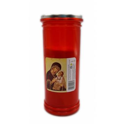 Candela plastic cu capac anti vant R40 timp de ardere 72 ore