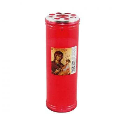 Candela plastic cu capac anti vant R50 timp de ardere 96 ore