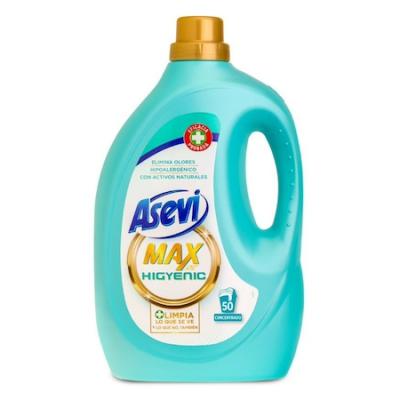 Asevi Detergent Lichid Rufe Igienizant 50 Spalari 2.5L Max Higiene