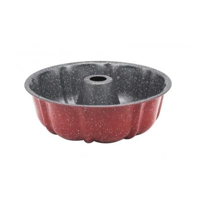 Bohmann Tava Antiaderenta Pasca, Tarta, Cozonac, Panettone, Rotunda cu gaura 25.5x8cm Rosu BH 6477