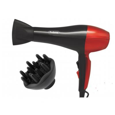 Rosberg Uscator Par, 2000W, 3 trepte temperatura, 3 viteze, Rosu/Negru R51100FD