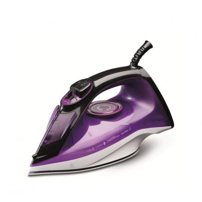 Voltz Fier Calcat cu aburi, Autocuratare, 2400W, Acoperire Ceramica, Mov Negru V51050E