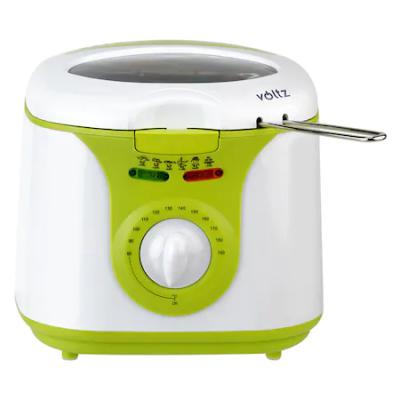 Voltz Friteuza Electrica, 1300W, 2L, 190 grade, Verde/Alb V51980A