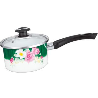 Zephyr Cratita Emailata cu capac sticla 20cm 2.8L Trandafiri Z 4521 B20