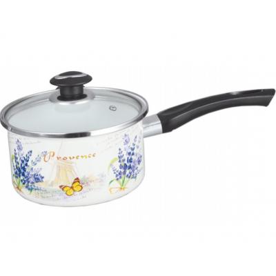 Zephyr Cratita Emailata cu capac sticla 16cm 1.8L Lavanda Z 4521 B16
