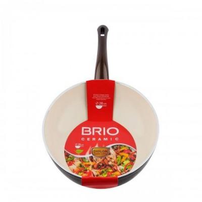 Brio Tigaie Wok Antiaderent Ceramic Strat Dublu Dyflon 28cm 102811