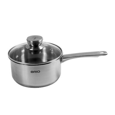 Brio Metallica Cratita Inox Cu Capac Sticla 18cm 2.2L 106096