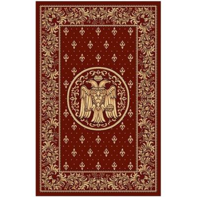 Covor Model Bisericesc  Lotos 15032, Dreptunghiular, Grena,1800 gr/mp, 80x150cm