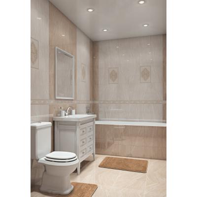 Set 2 Covorase baie, Antiderapante, Flora 2546, Maro, 50x80cm/40x50cm