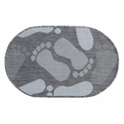 Covor Intrare Antiderapant, Flex, 19614-111, Oval , Maro Bej, 50x80 cm