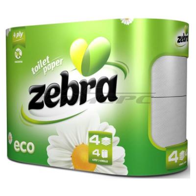 Zebra Hartie Igienica Green Sensitive Touch 4 Straturi 20M 4buc/set