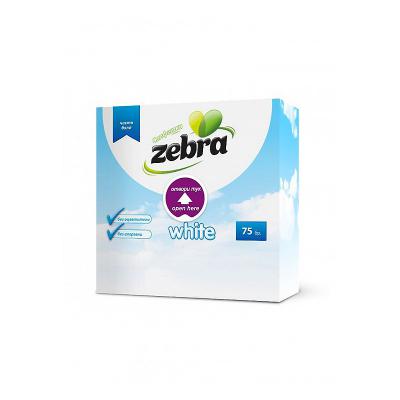 Zebra Servetele Masa White 33X33cm 75buc/pachet