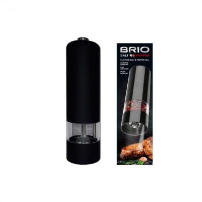 Brio Rasnita Electrica Sare/Piper cu motor mecanic Negru 107118