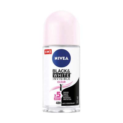Nivea Deodorant antiperspirant roll-on 50ml Black&amp;White Invisible Clear