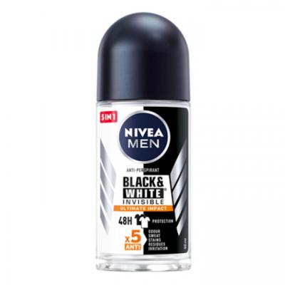 Nivea Deodorant antiperspirant roll-on Men 50ml Black&amp;White Ultimate Impact