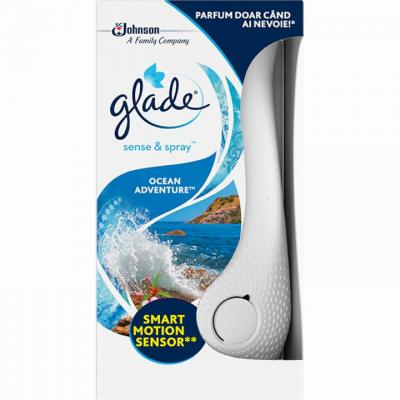 Glade Sense &amp; Spray Aparat Odorizant pentru camera 18ml Ocean Adventure