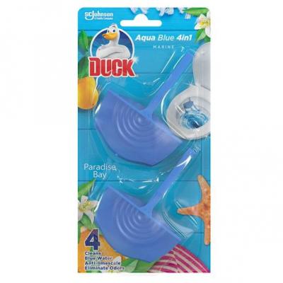 Duck WC Odorizant toaleta 4in1 2X40g Aqua Blue Marine Paradise