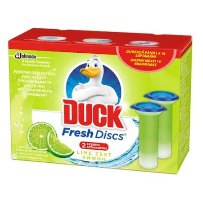 Duck Fresh Odorizant toaleta Disk Rezerva 2X36g Lemon