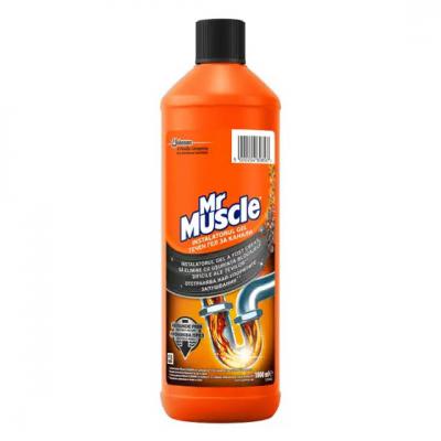 Mr Muscle Solutie Desfundat Gel 1L Tevi
