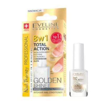 Eveline Tratament unghii Therapy 8In1 12ml Gold