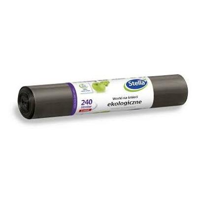 Stella Saci Menaj 240L 5Buc/Rola Ldpe Negru