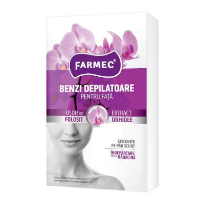 Farmec Benzi Depilatoare Fata 20Buc/Set Orhideee