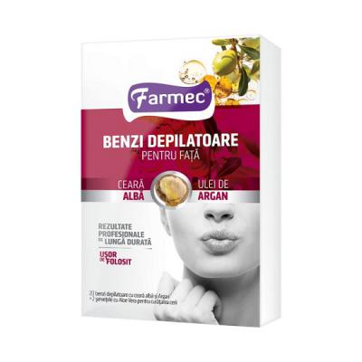 Farmec Benzi Depilatoare Fata 20Buc/Set Argan