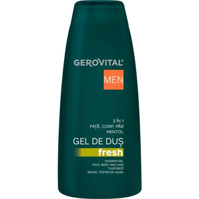 Gerovital Men Gel Dus 400ml 3In1 Fresh