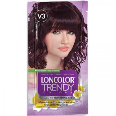 Loncolor Trendy Vopsea Par Semipermanenta Fara amoniac Saten Violin V3