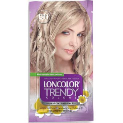 Loncolor Trendy Vopsea Par Semipermanenta Fara amoniac Metal Blonde B11