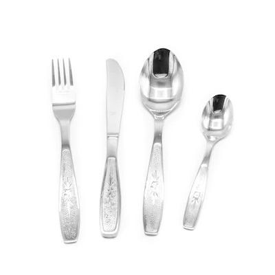 Icos Set Tacamuri Inox 24 Piese Roza