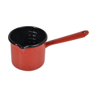 Ibric Emailat 10cm Rosu 600ml