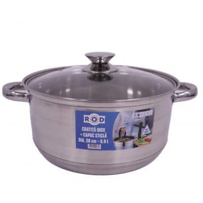 Rod Oala Inox 6.9L Cu Capac Sticla
