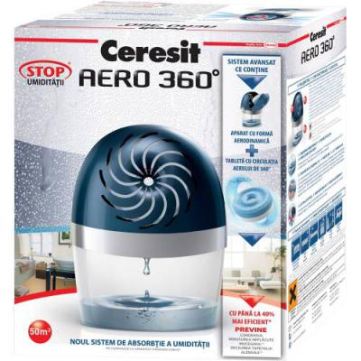 Ceresit Dezumidificator camera fara parfum, Absorbant Umiditate Aero 360 450g 