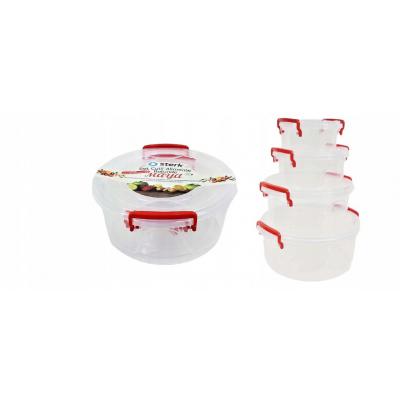 Sterk Set Cutii Depozitare Alimente Rotunde Maya 4Buc/Set
