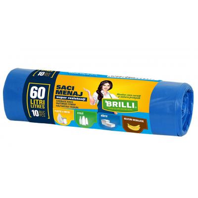 Misavan Brilli Saci Menaj 60L 10Buc/Set Albastru