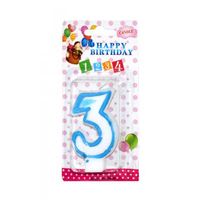 Lumanare aniversara Cifra 3