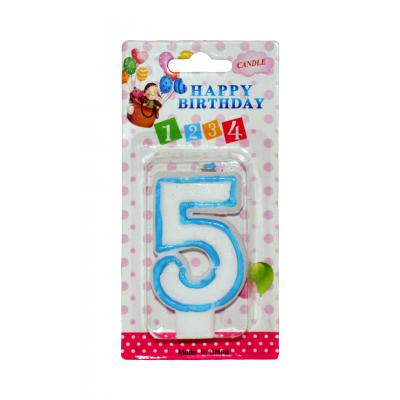 Lumanare aniversara Cifra 5