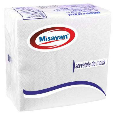 Misavan Servetele Masa 2 Straturi 33x33cm 40Buc/Set Alb