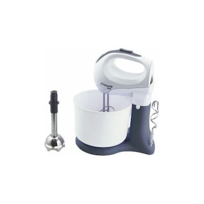 Hausberg Mixer Cu Bol 3 In 1, 350W, Motor Cupru, 5 viteze+turbo, Alb HB3517
