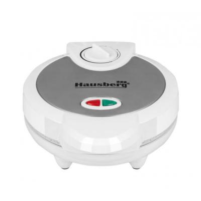 Hausberg Aparat Waffe, 1300W, 4 Compartimente, Placi Antiaderente, Led HB-3562 Alb